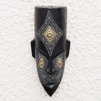 Alternate image for African Decorative Wood Mask for Wall Made in Ghana Ghanaian True Legend