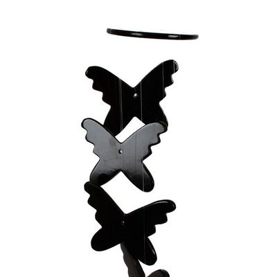 Alternate image for Fantasy-Inspired Hand-Carved Black Onyx Butterfly Mobile Midnight Butterflies