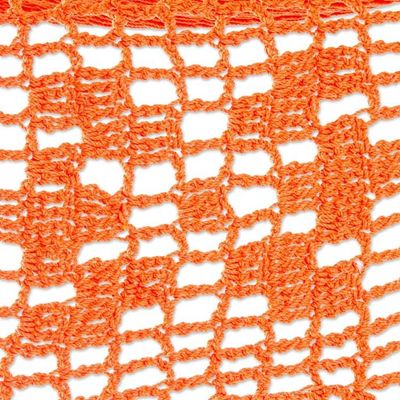 Alternate image for Orange Tasseled Cotton Hammock Single From Mexico Veranda in Orange