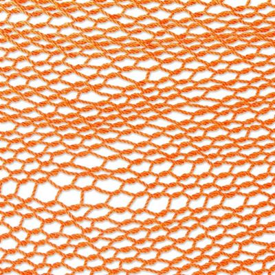 Alternate image for Orange Tasseled Cotton Hammock Single From Mexico Veranda in Orange