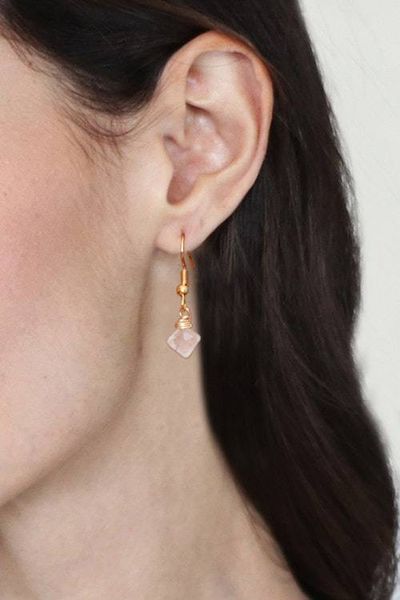 Alternate image for 14k Gold-Plated Rose Quartz Cultured Pearl Agate Jewelry Set Cascading Glamour