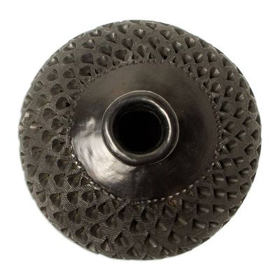 Alternate image for Handmade Black Clay Decorative Vase Bartolo Black