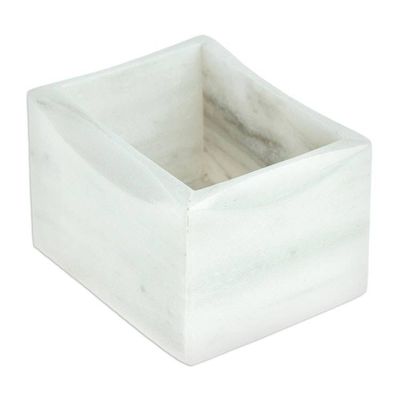 Alternate image for Mexican Pale Grey Sweetener Holder Made from Marble Marble Ambrosia