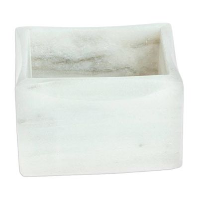 Alternate image for Mexican Pale Grey Sweetener Holder Made from Marble Marble Ambrosia