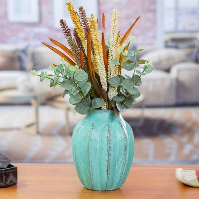 Alternate image for Antiqued Copper Vase from Mexico Antique Lines