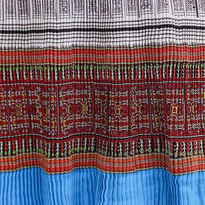 Alternate image for Hmong Hill Tribe-Inspired Cotton Blend Sheath Dress in Red Red Heirloom