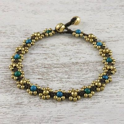 Alternate image for Serpentine Adjustable Beaded Anklet from Thailand Musical Dream