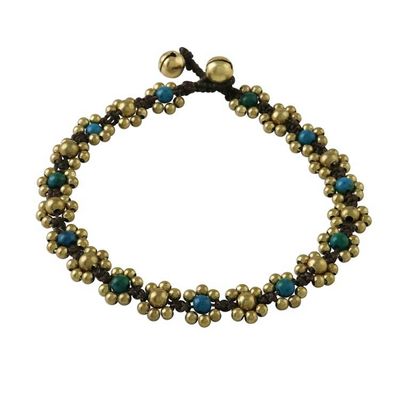 Alternate image for Serpentine Adjustable Beaded Anklet from Thailand Musical Dream