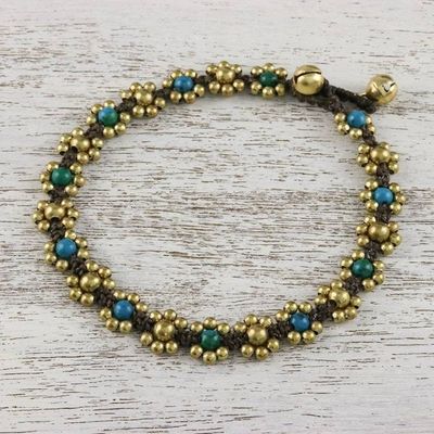 Alternate image for Serpentine Adjustable Beaded Anklet from Thailand Musical Dream