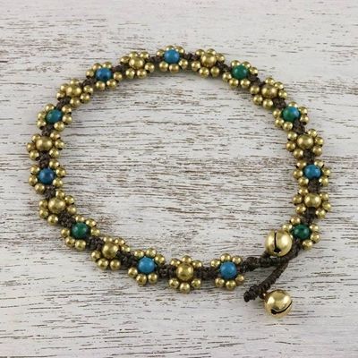 Alternate image for Serpentine Adjustable Beaded Anklet from Thailand Musical Dream