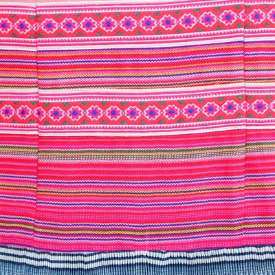 Alternate image for Hmong Hill Tribe-Inspired Blush Cotton Blend A-Line Dress Blush Heirloom