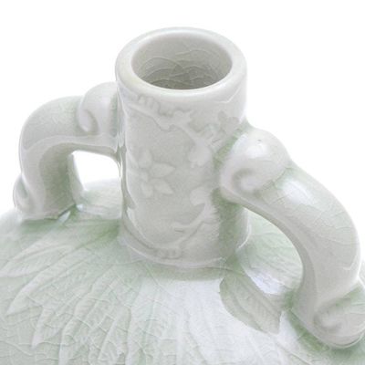 Alternate image for Hand Made Celadon Ceramic Floral Vase Flower Bunch