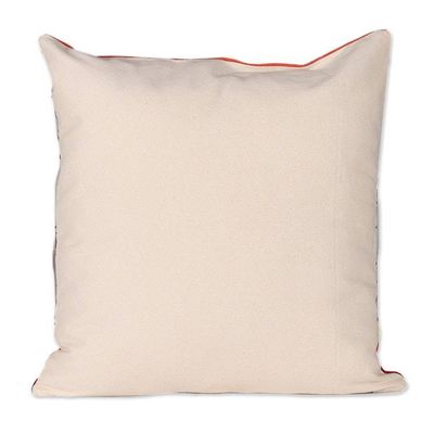 Alternate image for Bohemian Cotton Cushion Cover Pair with Acrylic Embroidery Retro Boho