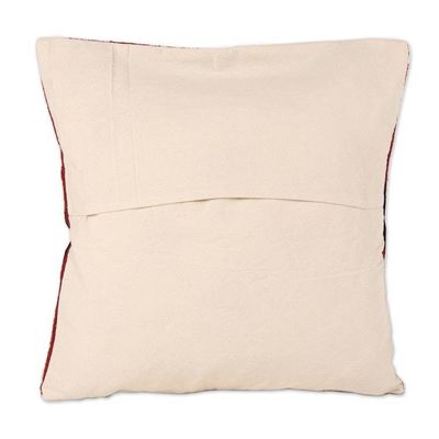 Alternate image for Pair of Cotton Cushion Covers with Chain Stitch Embroidery Hypnotic Kites