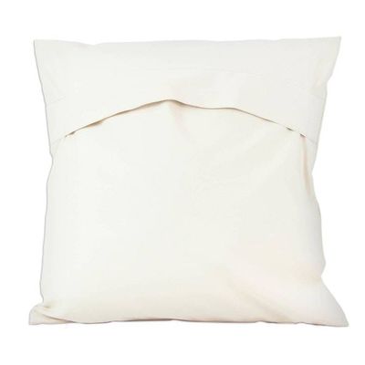 Alternate image for Pair of Nature-Themed Embroidered Cotton Cushion Covers Floral Majesty