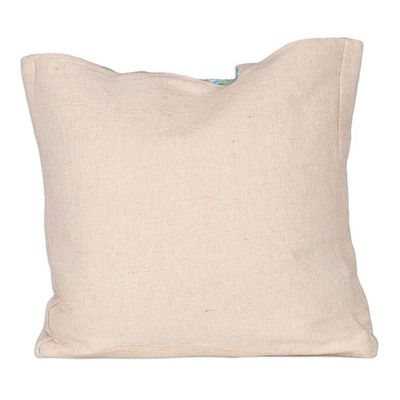 Alternate image for Rayon Embroidered Cotton Tote Bag with Spring-Themed Details My Spring