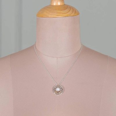 Alternate image for Spring-Themed Cream Pearl and Faceted Citrine Jewelry Set Prosperous Sparkle