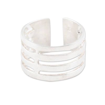 Alternate image for Polished Sterling Silver Wrap Toe Ring Crafted in India Trendy Exoticism