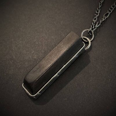 Main image for Reclaimed Ebony Piano Key Necklace, Handmade Antique Half Key Music Pendant