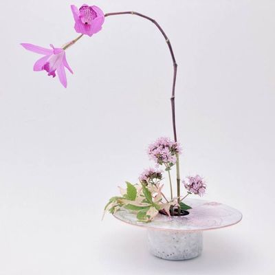 Main image for Floral Copper Enamel Ikebana Vase